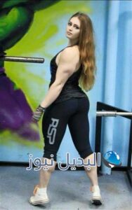 جمال الوجه لملكة كمال الأجسام النسائية