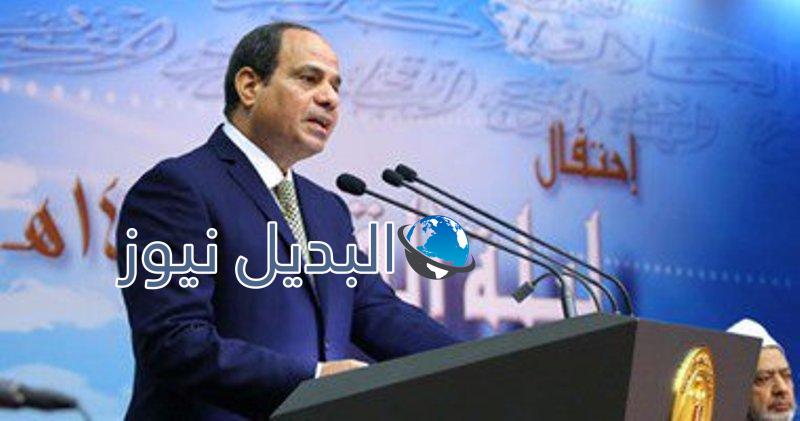 السيسي يكرم طفل كفيف من حفظة القرآن