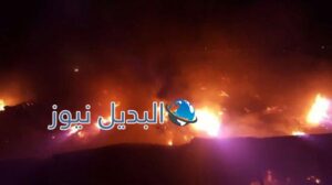 حريق ضخم في مستودع ملابس