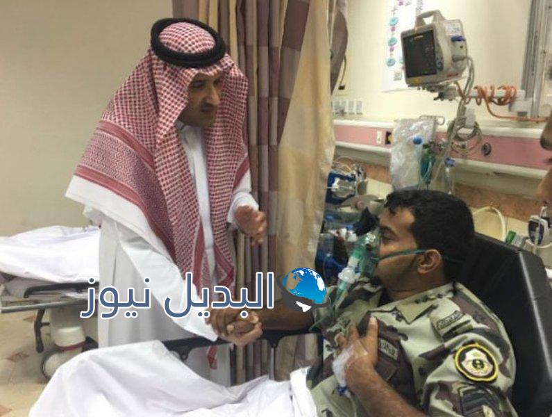 زيارة أمير المدينة مصابي الحرم المدني