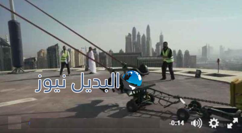 قفزة جنونية من أحد أبراج دبي
