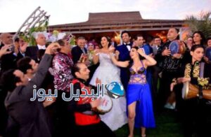 دينا تزف العروسين حسن الرداد وإيمي سمير غانم