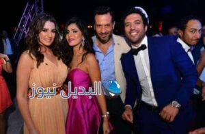 ماجد المصري ودرة يهنئان حسن الرداد