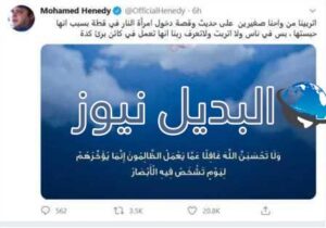 محمد هنيدي يرد على تعذيب القطة