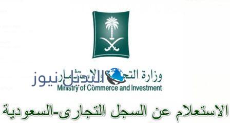 الإستعلام عن السجل التجاري إلكترونيا