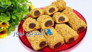 طريقة عمل أصابع السمسم بالتمر